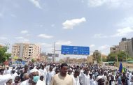 DEMONSTRATORS PROTEST IN KHARTOUM STREETS AFTER FRIDAY PRAYER