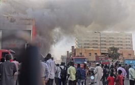 MASSIVE FIRE ERUPTED NEAR SUDAN’S PRESIDENTIAL PALACE