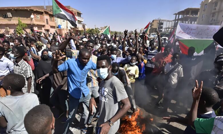 At least 15 people shot dead in anti-coup protests in Sudan, medics say