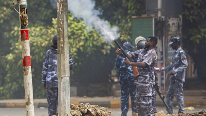 Police fires tear gas to disperse demonstrations against the military coup in Khartoum